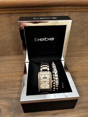 Glamorous Bebe Watch & Bracelet Set